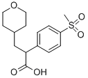 2-[4-(METHANESULFONYL)PHENYL]-3-(TETRAHYDROPYRAN-4-YL)PROPIONIC ACID Structure