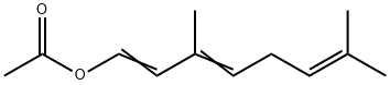 3,7-dimethylocta-1,3,6-trien-1-yl acetate Structure