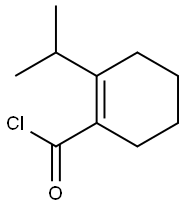 1-Cyclohexene-1-carbonyl chloride, 2-(1-methylethyl)- (9CI) Structure