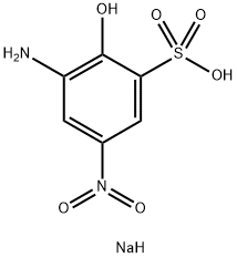 sodium 3-amino-2-hydroxy-5-nitrobenzenesulphonate Structure