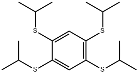 1,2,4,5-TETRA(ISOPROPYLTHIO)BENZENE Structure