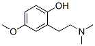 Phenol, 2-[2-(dimethylamino)ethyl]-4-methoxy- (9CI) Structure