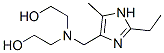 Ethanol, 2,2-[[(2-ethyl-5-methyl-1H-imidazol-4-yl)methyl]imino]bis- (9CI) 구조식 이미지