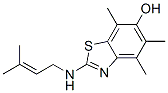 6-Benzothiazolol,  4,5,7-trimethyl-2-[(3-methyl-2-butenyl)amino]-  (9CI) Structure