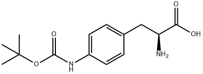 H-PHE(4-NH-BOC)-OH Structure