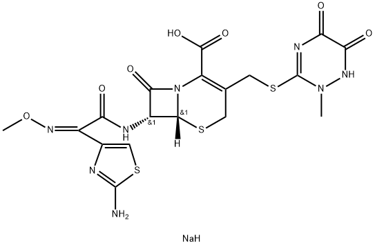 Ceftriaxone sodium Structure