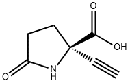 Proline, 2-ethynyl-5-oxo- (9CI) Structure