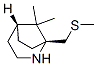 2-Azabicyclo[3.2.1]octane,8,8-dimethyl-1-[(methylthio)methyl]-,(1R,5R)-(9CI) 구조식 이미지