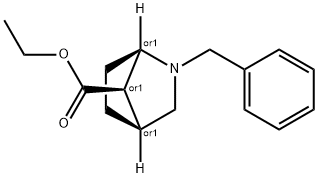 ANTI-2-BENZYL-2-AZABICYCLO[2.2.1]헵탄-7-카르복실산에틸에스테르 구조식 이미지
