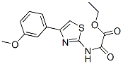 [[4-(3-Methoxyphenyl)thiazol-2-yl]amino]oxoacetic acid ethyl ester Structure