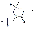 Carbamodithioic acid, bis(2,2,2-trifluoroethyl)-, lithium salt Structure
