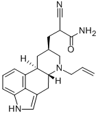 6-Allyl-alpha-cyanoergoline-8-propionamide Structure