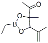 1-[2-Ethyl-4-methyl-5-(1-methylethenyl)-1,3,2-dioxaborolan-4-yl]ethanone 구조식 이미지