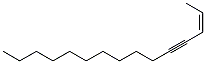 (Z)-2-Pentadecen-4-yne Structure