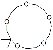 2,2-dimethyl-1,4,7,10,13-pentaoxacyclopentadecane Structure
