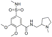 (-)-2,3-dimethoxy-5-[(methylamino)sulphonyl]-N-[(1-methyl-2-pyrrolidinyl)methyl]benzamide Structure