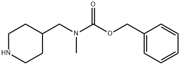 BENZYL METHYL(PIPERIDIN-4-YLMETHYL)-CARBAMATE Structure