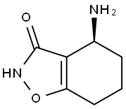 1,2-Benzisoxazol-3(2H)-one,4-amino-4,5,6,7-tetrahydro-,(4S)-(9CI) Structure