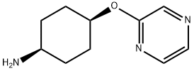 Cyclohexanamine, 4-(pyrazinyloxy)-, cis- (9CI) Structure