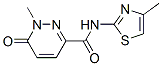 3-Pyridazinecarboxamide,1,6-dihydro-1-methyl-N-(4-methyl-2-thiazolyl)-6-oxo- Structure