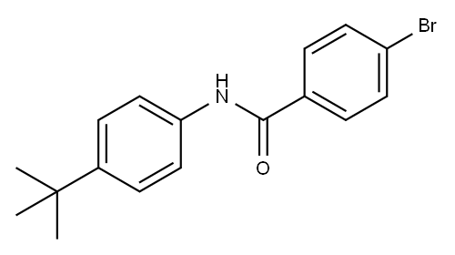 4-bromo-N-(4-tert-butylphenyl)benzamide 구조식 이미지