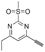 Pyrimidine, 4-ethyl-6-ethynyl-2-(methylsulfonyl)- (9CI) Structure