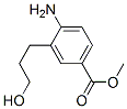 Benzoic acid, 4-amino-3-(3-hydroxypropyl)-, methyl ester (9CI) Structure