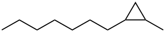 1-Heptyl-2-methylcyclopropane Structure