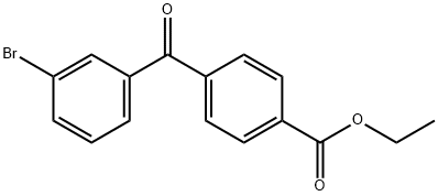 3-BROMO-4'CARBOETHOXYBENZOPHENONE 구조식 이미지