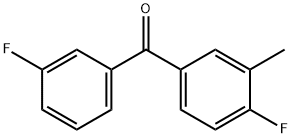 3,4-DIFLUORO-3'-METHYLBENZOPHENONE 구조식 이미지