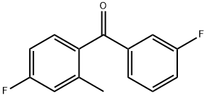 3,4'-DIFLUORO-2'-METHYLBENZOPHENONE 구조식 이미지