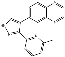 Quinoxaline, 6-[3-(6-Methyl-2-pyridinyl)-1H-pyrazol-4-yl]- Structure