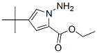 1H-Pyrrole-2-carboxylicacid,1-amino-4-(1,1-dimethylethyl)-,ethylester(9CI) Structure