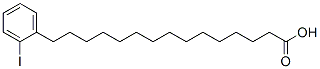 omega-(2-iodophenyl)pentadecanoic acid Structure