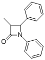 1,4-디페닐-3-메틸아제티딘-2-온 구조식 이미지