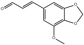 3-Methoxy-4,5-methylenedioxycinnamaldehyde 구조식 이미지