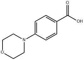 4-Morpholinobenzoic acid 구조식 이미지