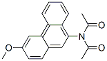 N-아세틸-N-(3-메톡시페난트렌-9-일)아세트아미드 구조식 이미지