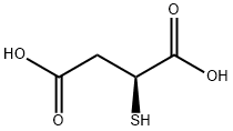(S)-2-Mercaptosuccinic acid Structure