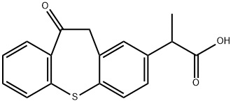 10,11-Dihydro-alpha-methyl-10-oxo-dibenzo[b,f]thiepin-2-acetic acid Structure