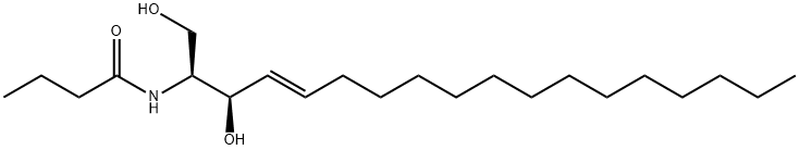 N-BUTANOYL-D-ERYTHRO-SPHINGOSINE Structure