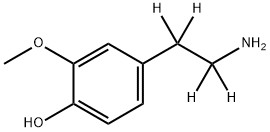 3-Methoxy Dopamine-d4 Hydrochloride 구조식 이미지