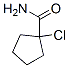 시클로펜탄카르복사미드,1-클로로-(9CI) 구조식 이미지