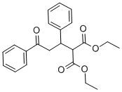 DIETHYL (3-OXO-1,3-DIPHENYLPROPYL)MALONATE Structure