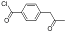 Benzoyl chloride, 4-(2-oxopropyl)- (9CI) Structure