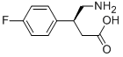 (S)-4-AMINO-3-(4-FLUOROPHENYL)BUTANOIC ACID 구조식 이미지