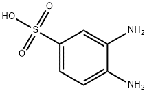 3,4-Diaminobenzenesulfonic acid 구조식 이미지