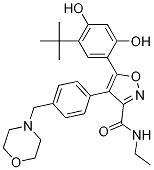 5-(5-(tert-butyl)-2,4-dihydroxyphenyl)-N-ethyl-4-(4-(MorpholinoMethyl)phenyl)isoxazole-3-carboxaMide Structure