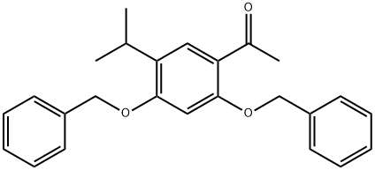 Ethanone, 1-[5-(1-Methylethyl)-2,4-bis(phenylMethoxy)phenyl]- Structure