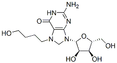 7-(delta-hydroxybutyl)guanosine Structure